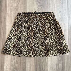 Vintage SENSE USA Cheetah Print Mini Skirt Size Large A-Line 90s Y2K USA Made